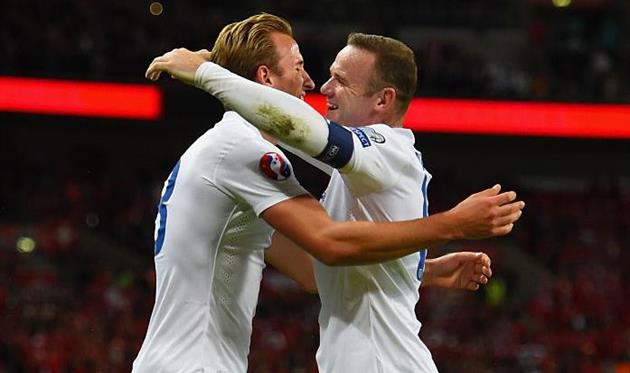 Харри Кейн и Уэйн Руни, Getty Images