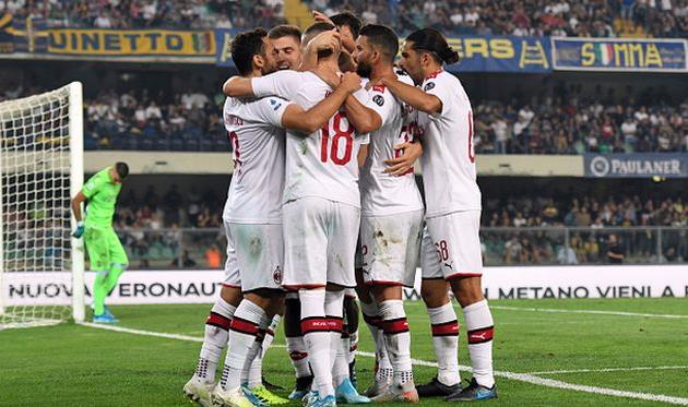 радость игроков милана, getty images