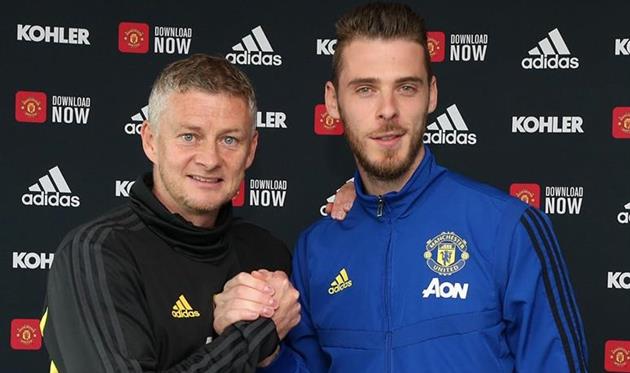 Оле-Гуннар Солскьяер и Давид Де Хеа, photo Manchester United FC