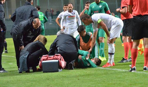 Травма Симчо, фото ФК Дьер