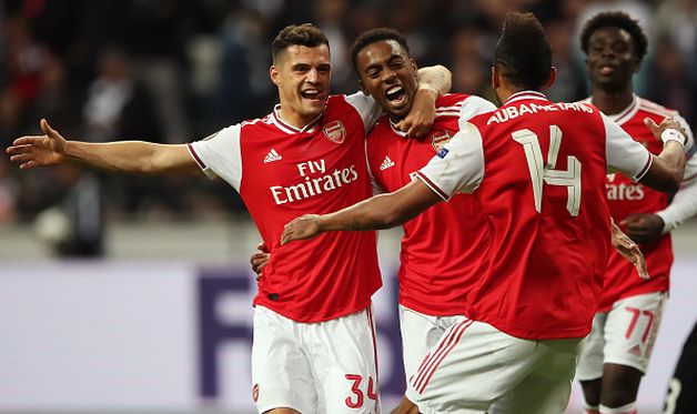 радость игроков арсенала, getty images