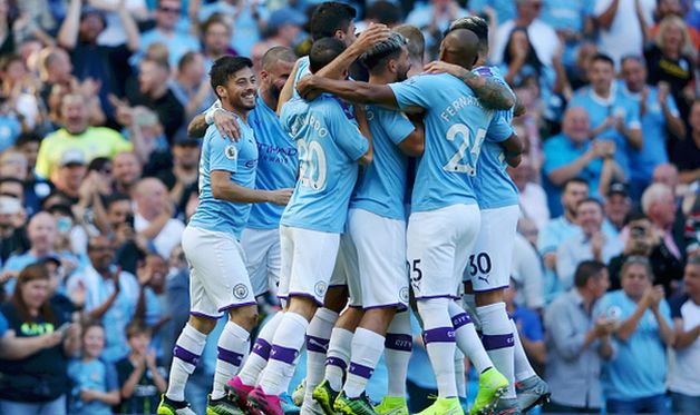 манчестер сити сокрушил уотфорд, getty images