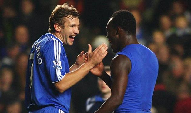 Андрей Шевченко и Майкл Эссьен, getty images