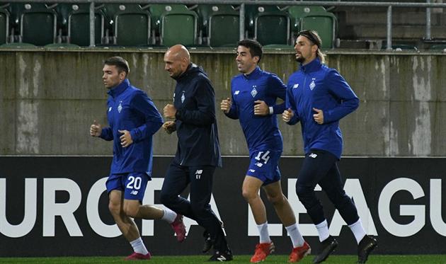 Тренировка игроков киевлян, фото Динамо