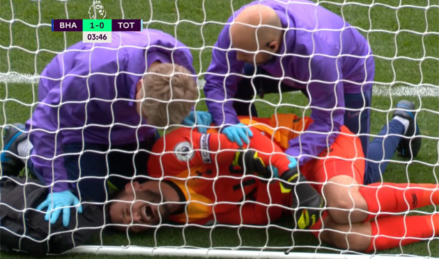Скриншот прямой трансляции матча Брайтон - Тоттенхэм