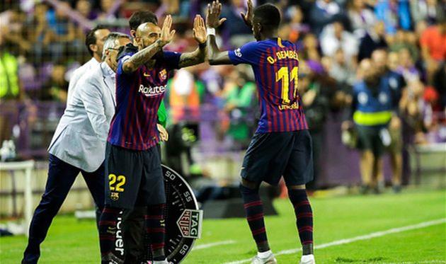 артуро видаль и усман дембеле, getty images