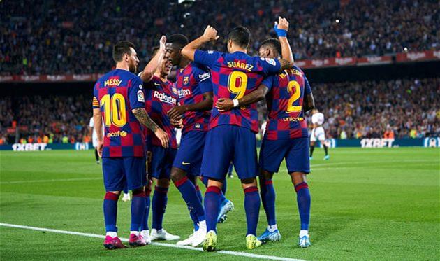 барселона крупно обыграла севилью, getty images