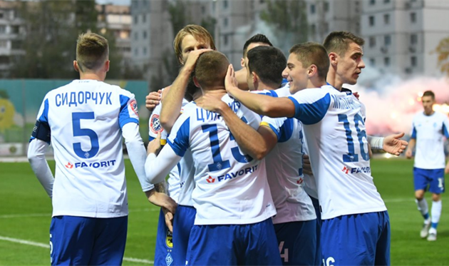 Динамо празднует победу, фото: ФК Динамо