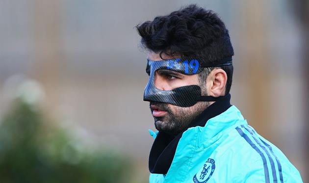 Диего Коста после столкновения с Томори, Getty Images