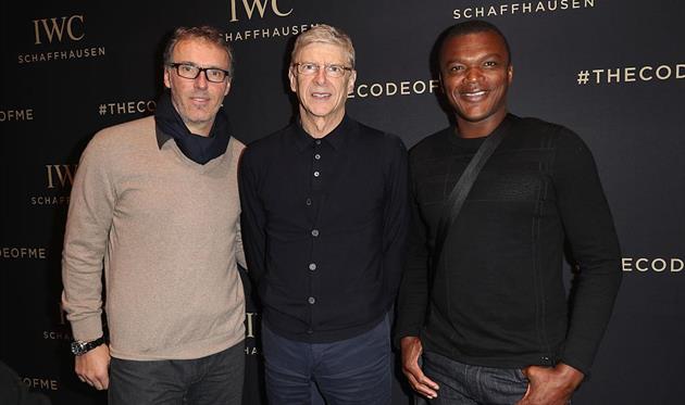 Лоран Блан (слева), Арсена Венгер (по центру) и Марсель Десайи (справа), Getty Images