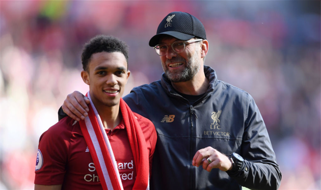 Трент Александер-Арнольд и Юрген Клопп, Getty Images