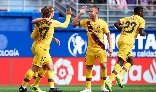 барселона обыграла эйбар, getty images