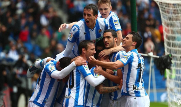 Реал Сосьедад празднует победу, Real Sociedad Fútbol