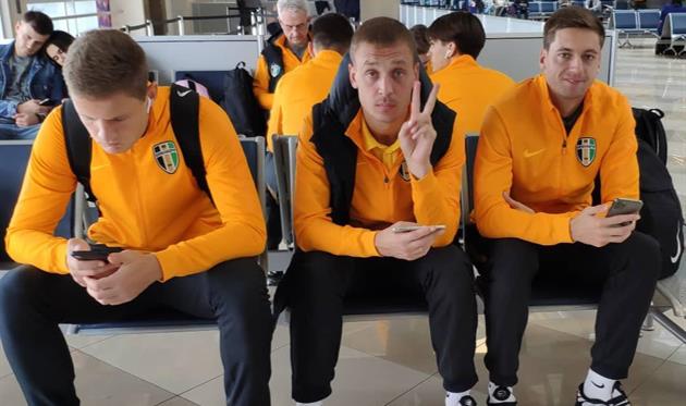 Каспарс Дубра, Артем Ситало и Глеб Бухал, фото ФК Александрия