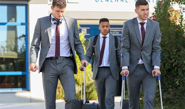 Бенжамен Павар, Корентен Толиссо и Лукас Эрнандес, photo FC Bayern