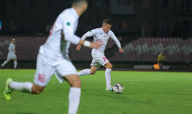 Денис Кожанов забил единственный гол в матче, фото ФК Волынь