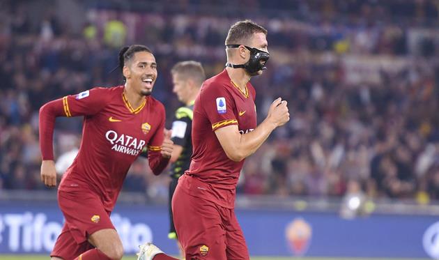 Крис Смоллинг и Эдин Джеко, twitter.com/officialasroma