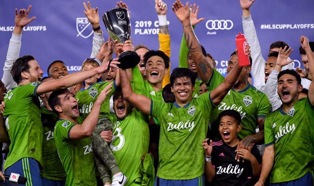 Сиэтл после победы в финале Западной конференции, Getty Images