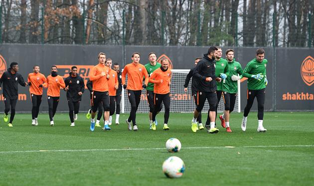 Тренировка Шахтера, фото ФК Шахтер