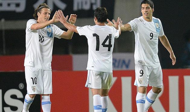 Форлан, Лодейро и Сураес, getty images