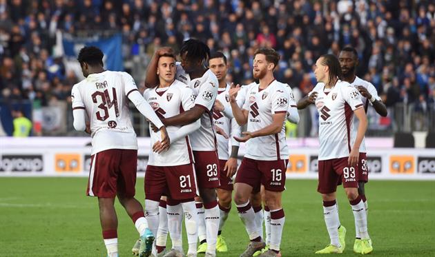 Торино празднует победу над Брешией, Getty Images