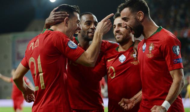 РАДОСТЬ ИГРОКОВ СБОРНОЙ ПОРТУГАЛИИ, GETTY IMAGES