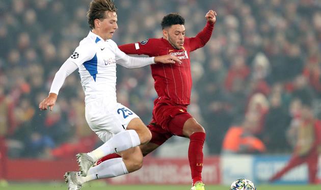 Берге (слева) в матче Ливерпулем, Getty Images