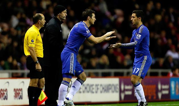 Фрэнк Лампард и Эден Азар, Getty Images