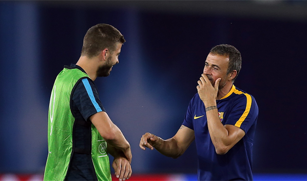 Жерар Пике и Луис Энрике, Getty Images