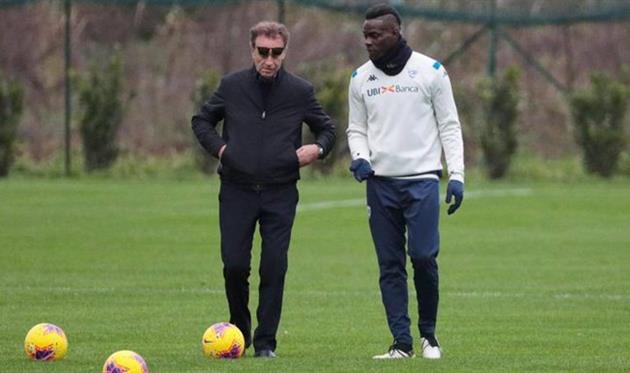 Массимо Челлини и Марио Балотелли, фото Gazzetta dello Sport