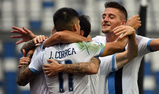 РАДОСТЬ ИГРОКОВ ЛАЦИО, ФОТО GETTY IMAGES