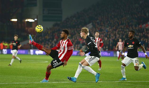 шеффилд юнайтед и манчестер юнайтед не выявили победителя, getty images