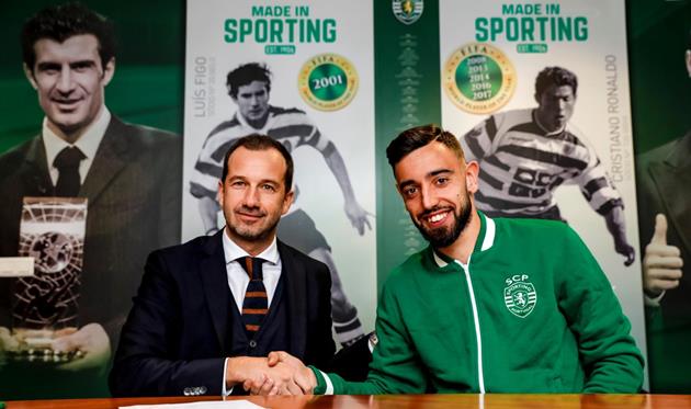 Бруну Фернандеш (справа), sporting.pt