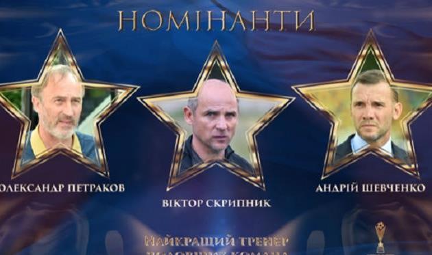 УАФ определила номинантов на звание тренер года