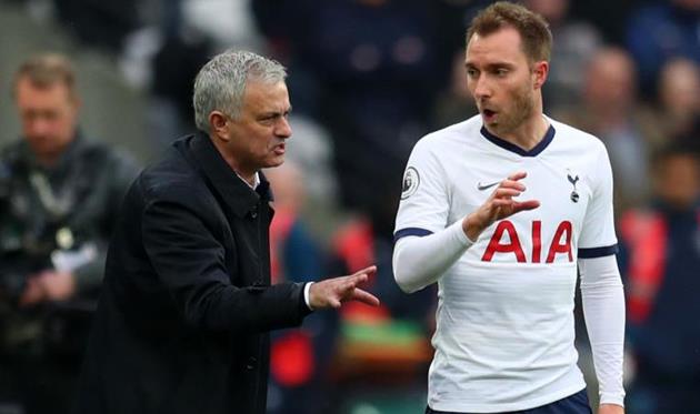 Жозе Моуриньо и Кристиан Эриксен, Getty Images