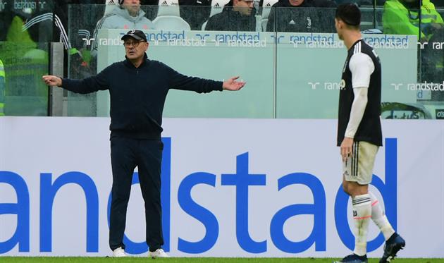 Маурицио Сарри и Криштиану Роналду, Getty Images