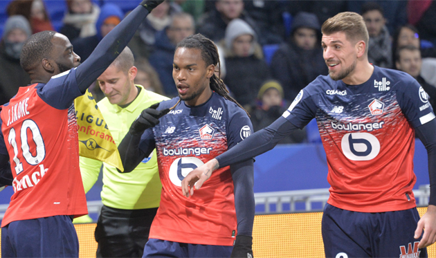 Лилль празднует победу, LOSC Lille