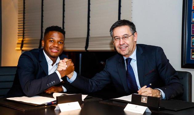 Ансу Фати, фото ФК Барселона