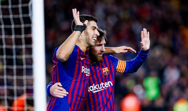 Суарес и Месси, фото ФК Барселона