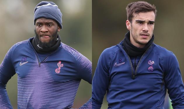 Танги Ндомбеле и Харри Уинкс, фото ФК Тоттенхэм
