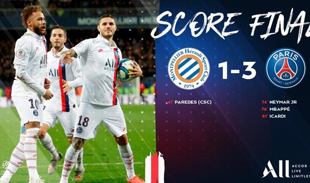 Монпелье - ПСЖ, twitter.com/PSG_inside 