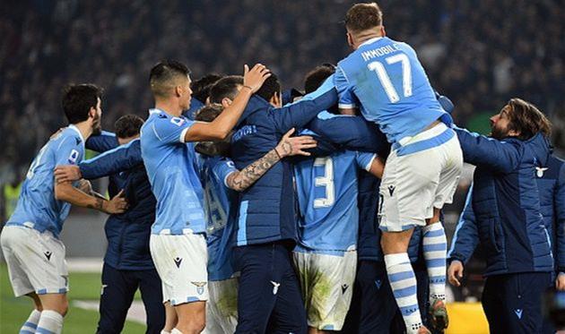 радость игроков лацио, getty images