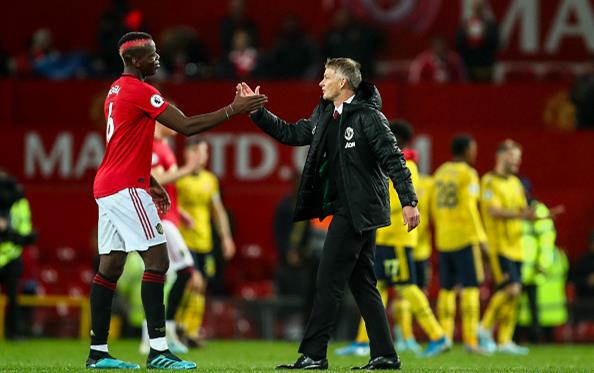 Поль Погба и Оле-Гуннар Солскьяер