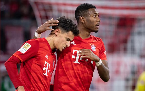 Филиппе Коутиньо и Давид Алаба, Getty Images