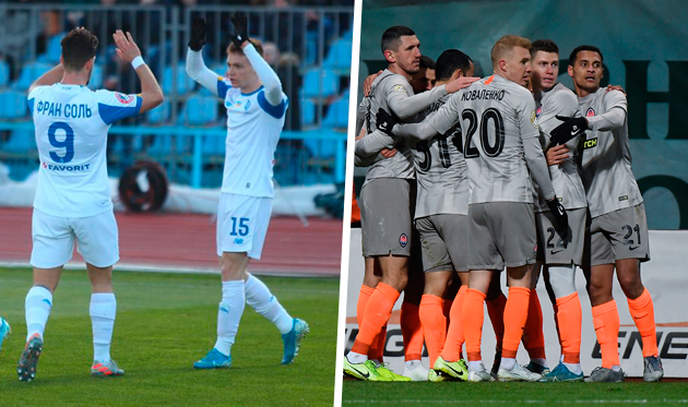 ИГРОКИ ДИНАМО И ШАХТЕРА, ФОТО FOOTBALL.UA