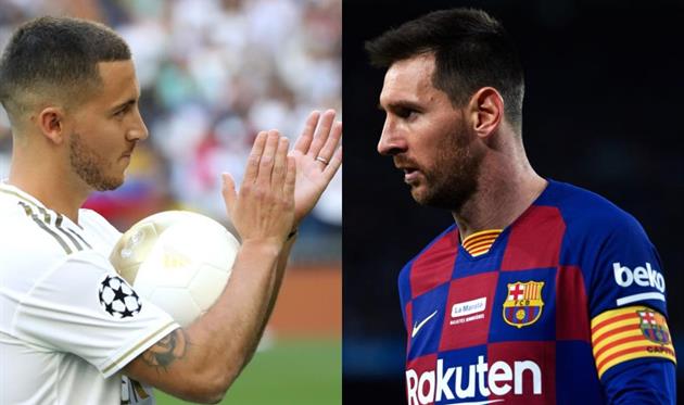 Эден Азар и Лионель Месси, Getty Images