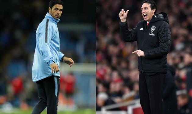 Микель Артета и Унаи Эмери, Getty Images