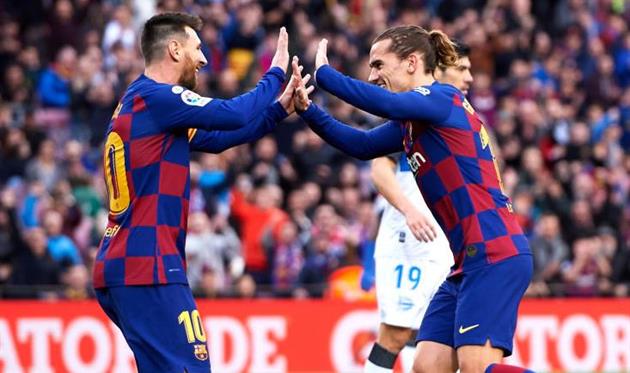 Месси и Гризманн, getty images