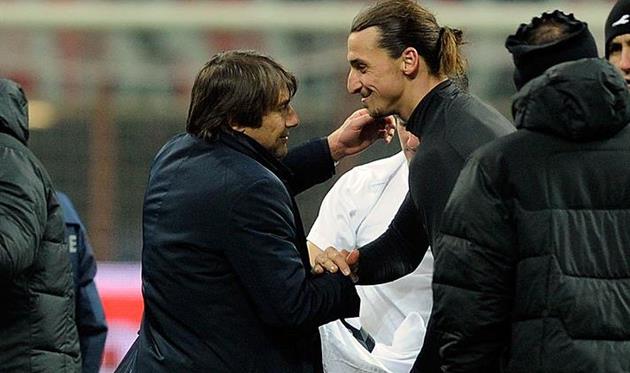 Конте и Ибрагимович, getty images