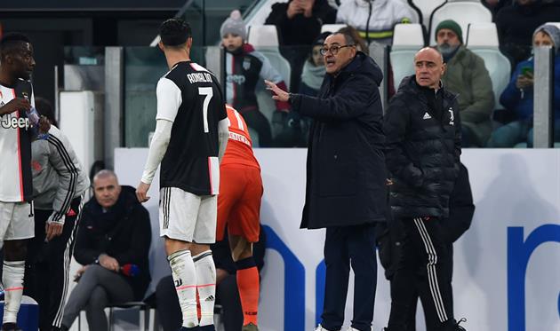 Криштиану Роналду и Маурицио Сарри, Getty Images